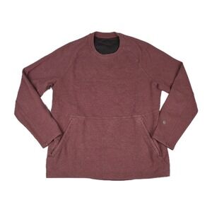 Lululemon Men's Large Sweater Engineered Warmth Long Sleeve Crewneck Zip Pocket